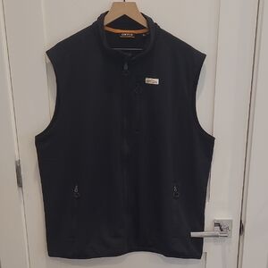 Orvis Black Outdoor Vest with Stand-Up Collar